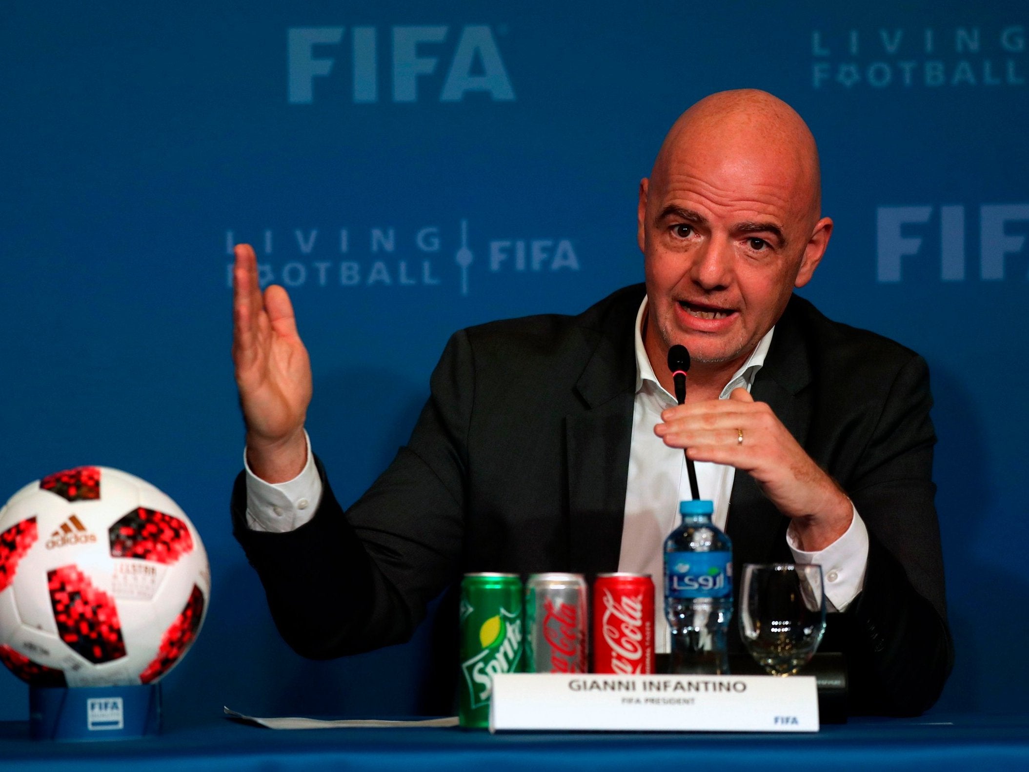 Football world backs my plan for 48-team World Cup, says Gianni Infantino