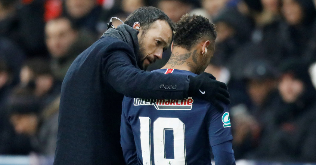 P.S.G.’s Neymar Joins Growing Champions League Injury List