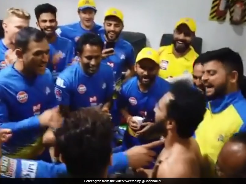 Watch: MS Dhoni’s Hilarious Reaction To Kedar Jadhav Getting Mobbed By CSK Teammates On “Big Day”