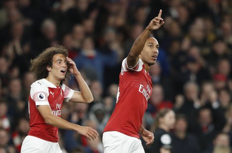 Premier League: Aubameyang’s crazy goal helps Arsenal win 1-0 vs 10-man Watford