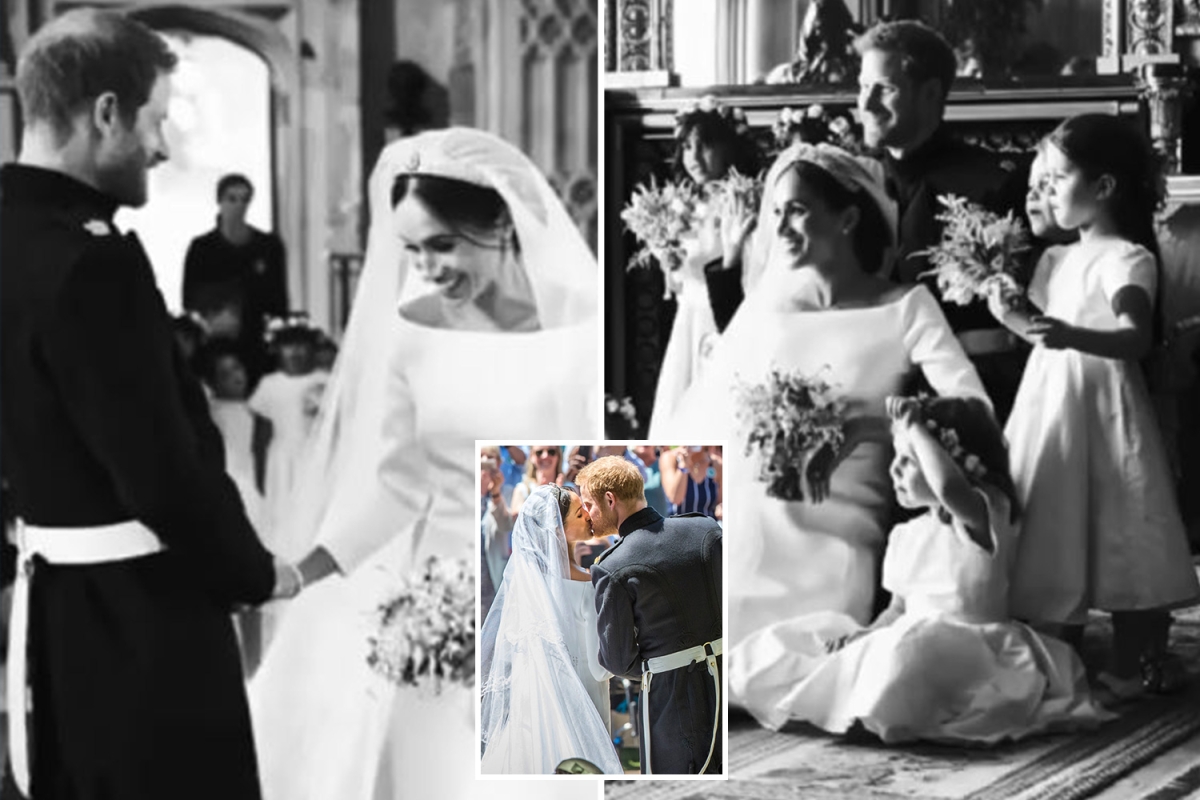 Meghan Markle and Prince Harry share behind-the-scenes wedding day photos to celebrate their first anniversary