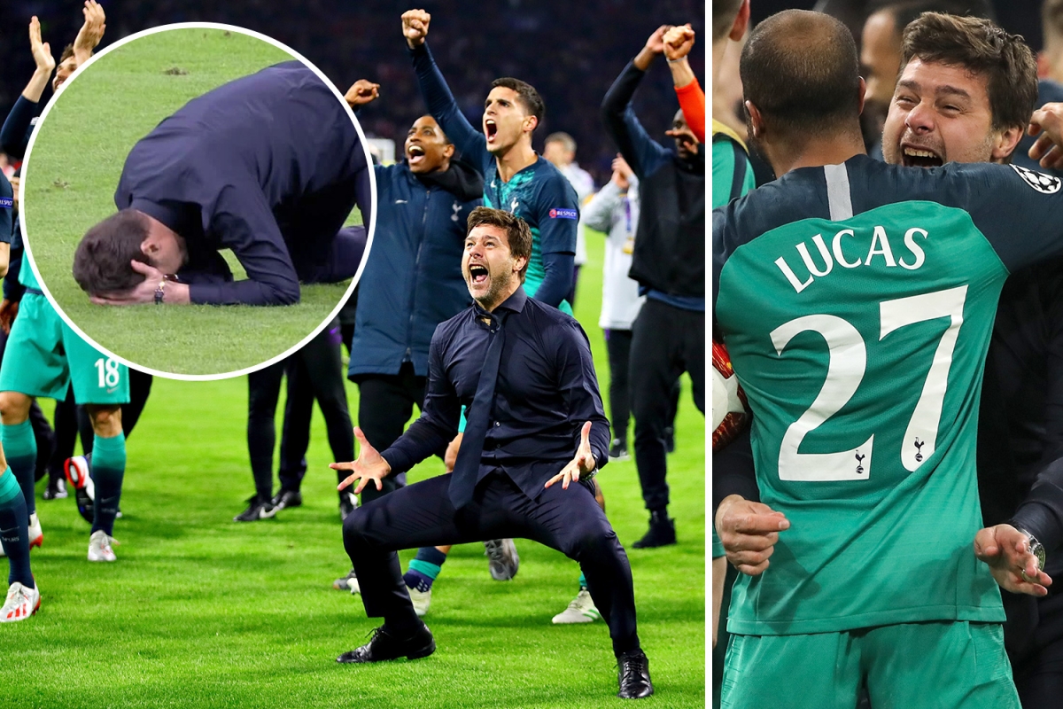 Poch in tears as Tottenham celebrate reaching Champions League final after stunning comeback