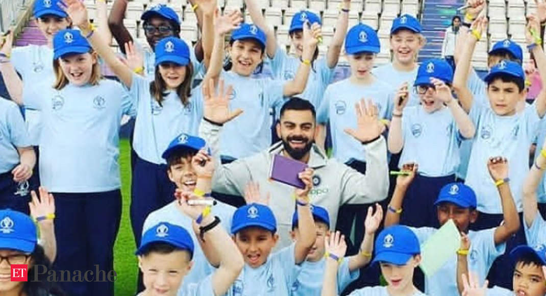 Absolute joy: Virat Kohli spends quality time with kids on the sidelines of the World Cup