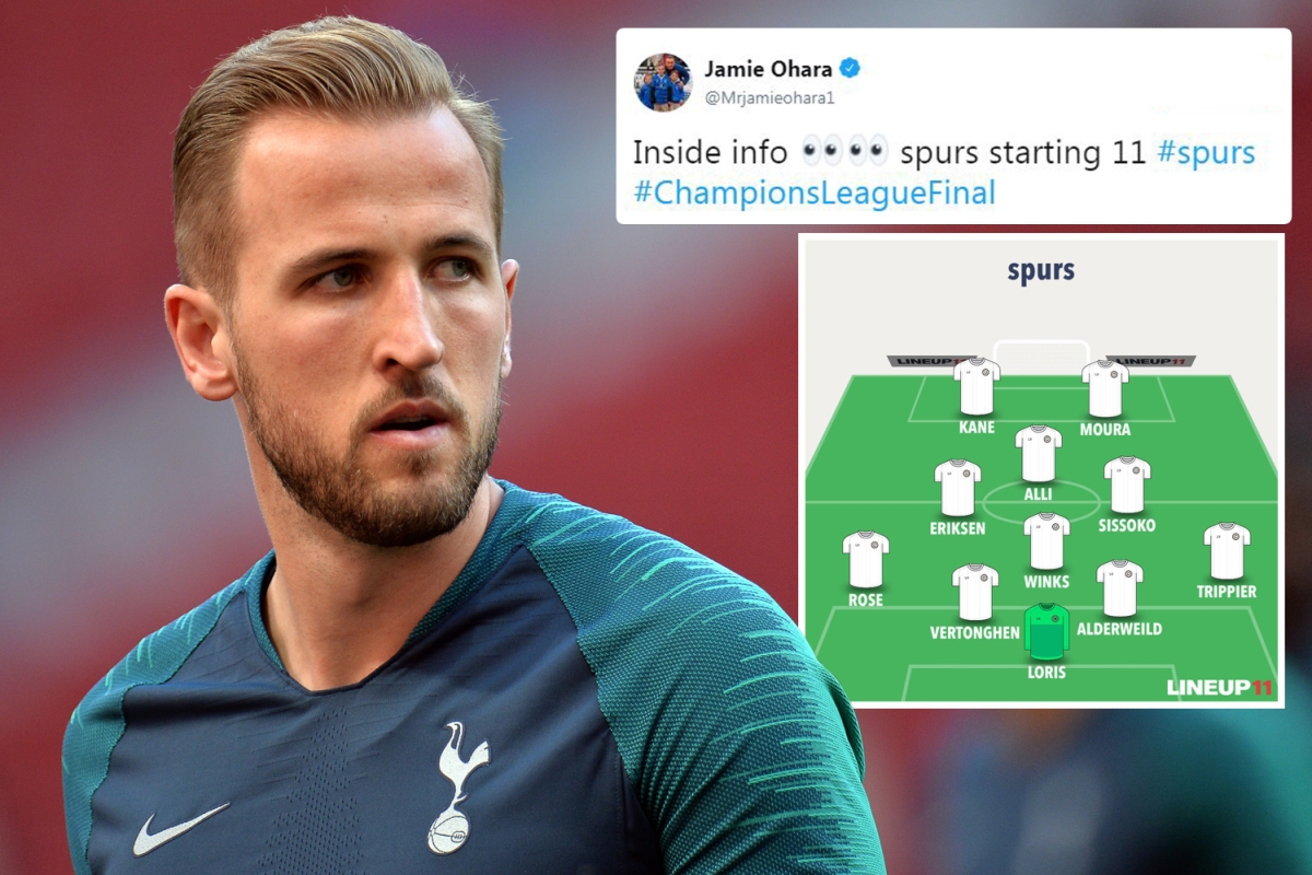 Ex-Spurs ace Jamie O’Hara claims he knew Harry Kane would be picked to start Champions League final.. but he got the line-up team wrong