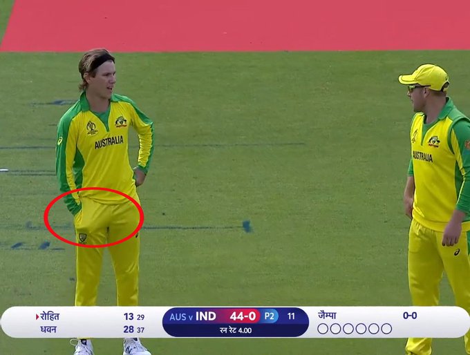 ICC World Cup 2019: India Vs Australia: Did Adam Zampa use something from his pocket to rub on the ball?