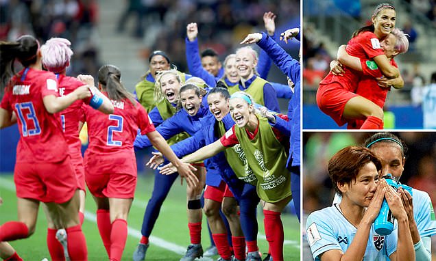 ‘It’s important for us to celebrate together’: US women’s soccer team defends ‘disgusting’ celebrations during 13-0 World Cup thrashing of Thailand saying ‘it’s disrespectful if we don’t show up and give our best’ after leaving their opposition in tears