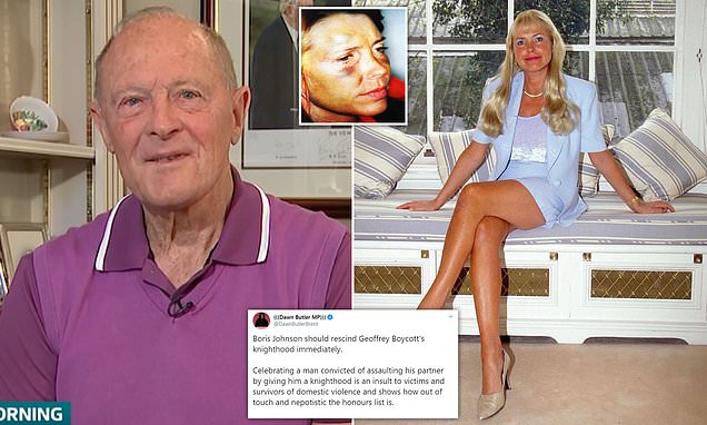 Women’s charity calls for Sir Geoffrey Boycott’s knighthood to be RESCINDED over his 2006 conviction for domestic abuse – as he dismisses criticism by telling Radio 4 host Martha Kearney: ‘I couldn’t give a toss, love’