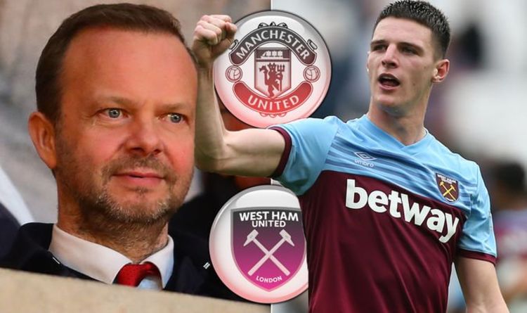 Man Utd chief Ed Woodward makes Declan Rice transfer decision as West Ham set asking price