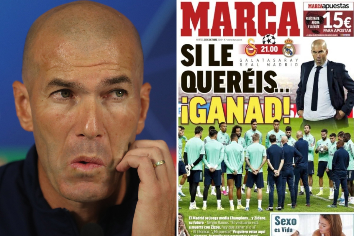 Real Madrid to SACK Zidane if he loses at Galatasaray in Champions League tonight after horror start to season