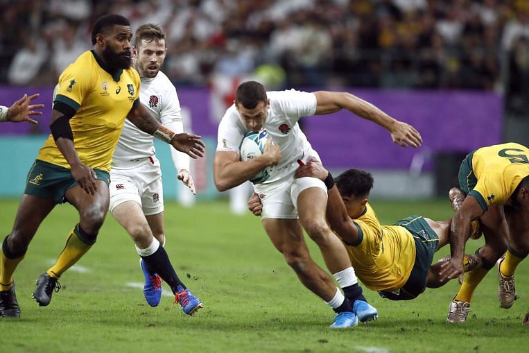 Rugby: May and Farrell star as superb England knock off Australia 40-16 to enter World Cup semi-finals