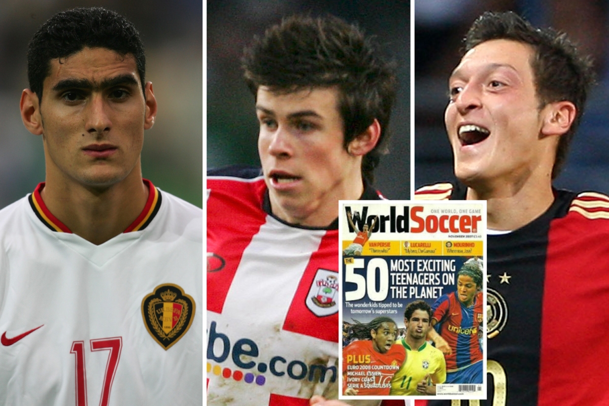 The world’s top 50 most exciting teenagers of 2007 and where they are now including Bale, Ozil and Fellaini