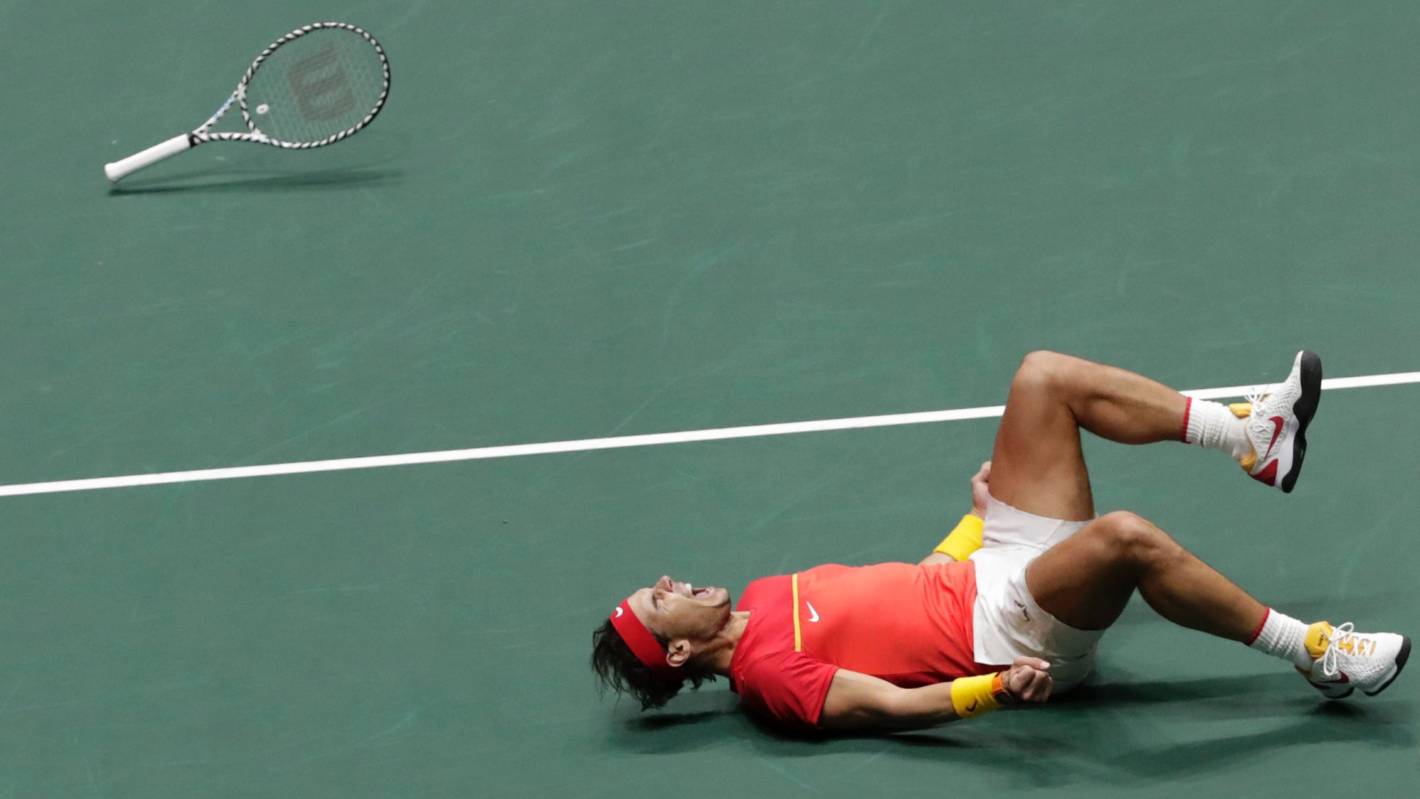 Doubles drama as Rafael Nadal leads Spain to victory over Britain, into Davis Cup final