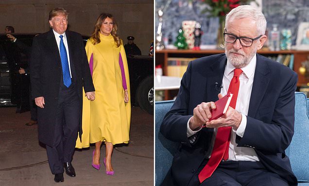 Humiliation for Jeremy Corbyn as his Palace confrontation with Donald Trump over the NHS falls flat and he is kept apart from the President – who said he would NOT want the health service even ‘on a silver platter’