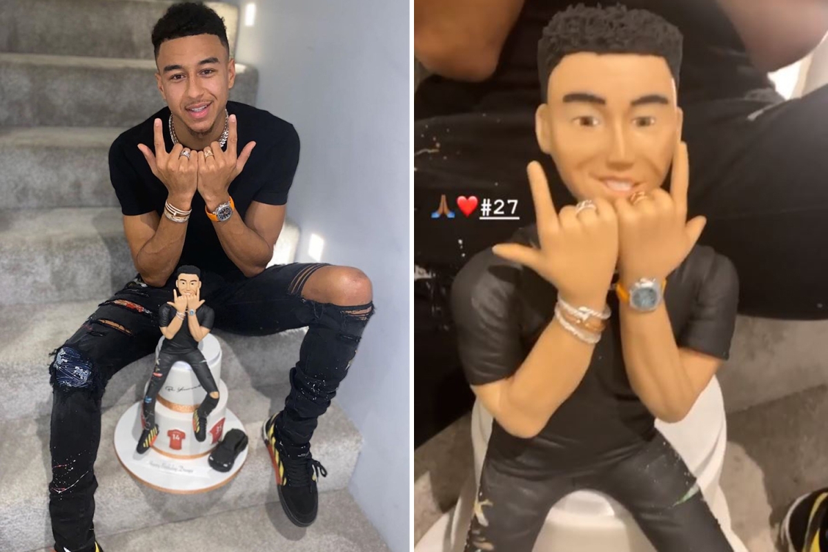 Jesse Lingard celebrates 27th birthday as Man Utd ace shows off incredible doppelganger JLingz cake