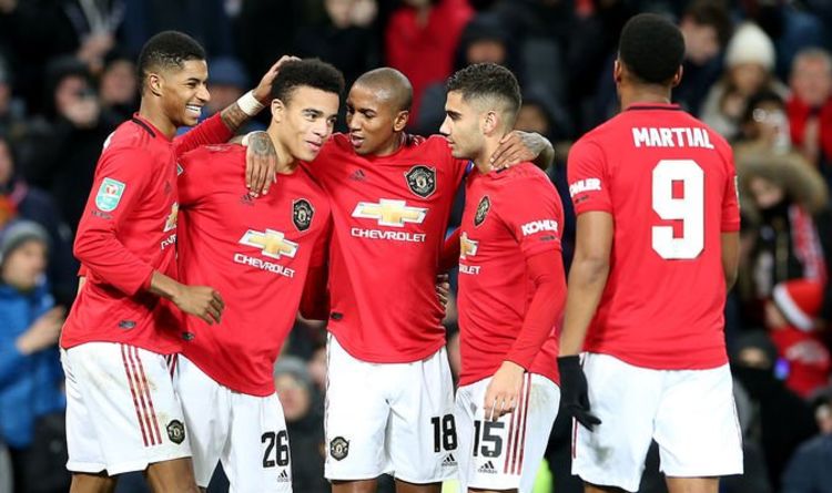 Man Utd 3-0 Colchester: Red Devils to face Manchester City in Carabao Cup semi-finals