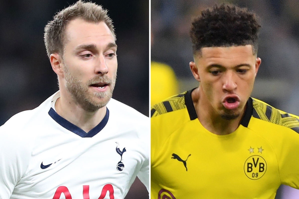 Man Utd confident of £100m Jadon Sancho transfer in January along with securing Christian Eriksen deal with Tottenham