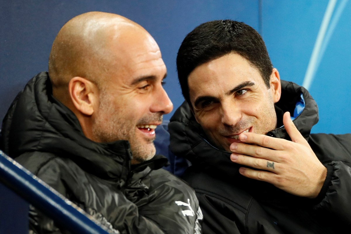 Pep Guardiola reckons Mikel Arteta is his natural successor at Man City – but only if he snubs Arsenal and Everton