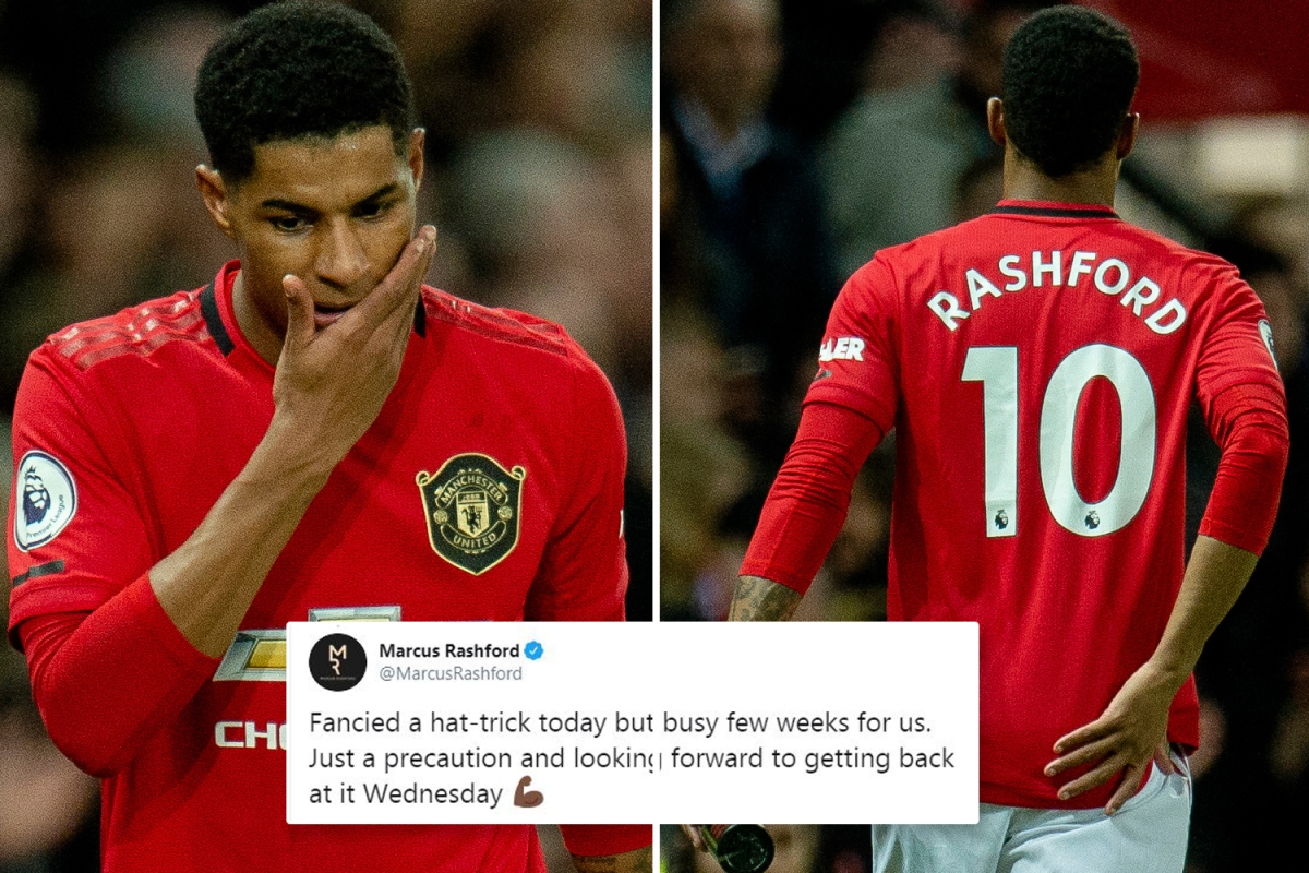 Rashford eases Man Utd injury fears after holding back following sub as goal hero insists it was ‘just a precaution’